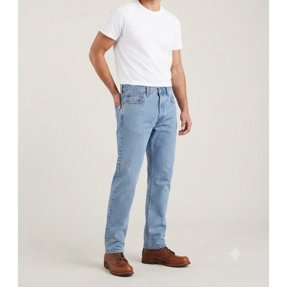 Levis 505 Jeans Mens W31xL32 Blue Denim Loose Straight Leg Casual Outdoors
